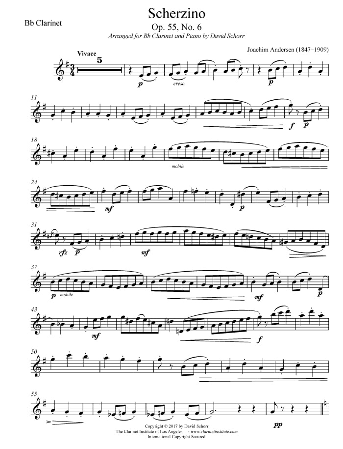 Clarinet Sheet Music PDF Archive, Volume 2