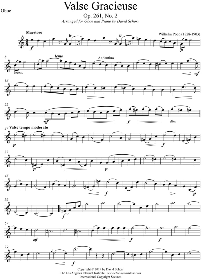 Oboe Sheet Music Archive, Vol. 2