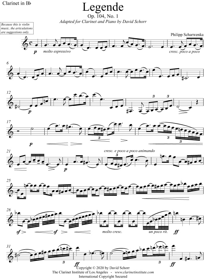 Discover more than 84 anime clarinet sheet music best - in.duhocakina